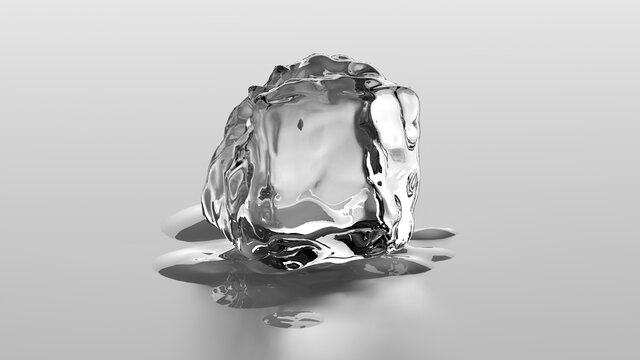 3D ice abstract wallpaper background