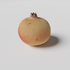 3D low poly fruit and vegetable abstract wallpaper