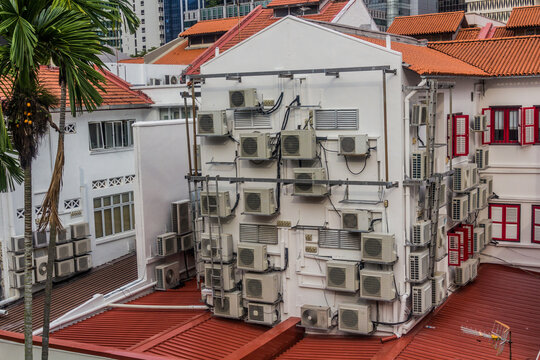 Building With Many Air Conditioning Units In Singapore