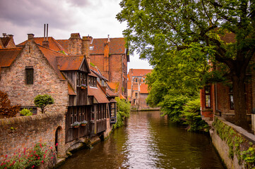 Naklejka na ściany i meble It's Historic Centre of Bruges, Belgium. part of the UNESCO World Heritage site