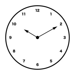 clock isolated on white background