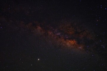  Milky way galaxy with stars and space dust in the universe , Night sky background