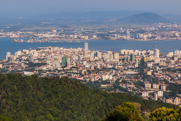 Aerial view of Penang, Malaysia