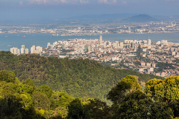 Obraz premium Aerial view of Penang, Malaysia