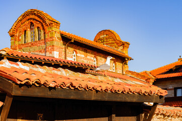 Obraz premium House of the Old town of Nesebar, Bulgaria, Bulgarian Black Sea Coast. UNESCO World Heritage Site