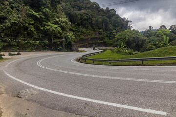 Mountain road in the Cameron Highlands, Malaysia