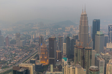 Skyline of Kuala Lumpur, Malaysia