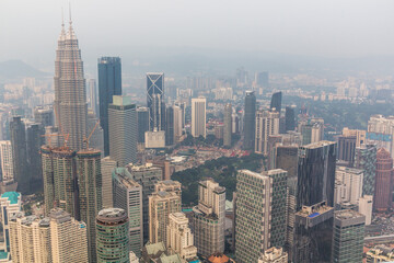Fototapeta na wymiar Skyline of Kuala Lumpur, Malaysia