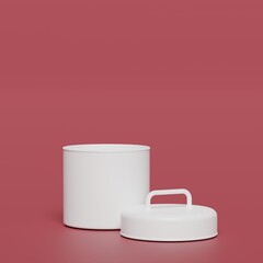 3D mock up cosmetic container