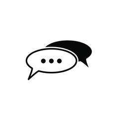 Icon bubble speech design template