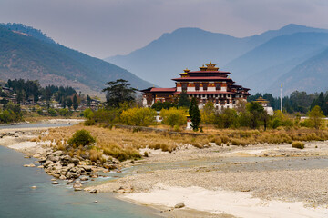 Punakha Dzong, the administrative centre and the seat of the Government of Bhutan until 1955