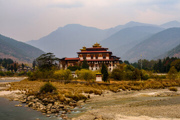 Punakha Dzong, the administrative centre and the seat of the Government of Bhutan until 1955