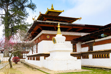 Fototapeta na wymiar Kyichu Lhakhang, an important Himalayan Buddhist temple of Paro Valley, Bhutan