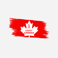 flag of canada day vector icon
