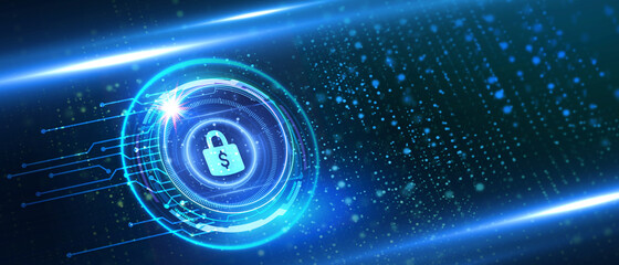 Cyber security data protection business technology privacy concept.