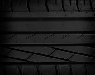 Car tire texture or background and gradients shadow, copy space