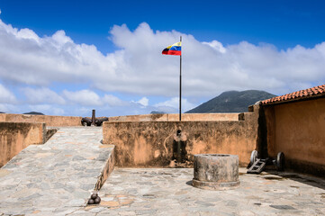It's Flag of Venezuela of the Castillo Santa Rosa (Santa Rosa Ca