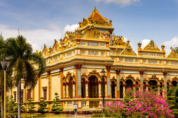It's Vinh Tranh Pagoda in My Tho, the Mekong Delta, Vietnam