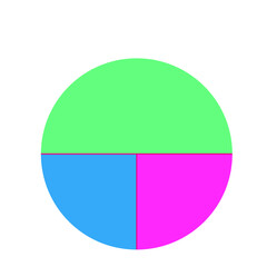 vector illustration of a pie chart,colorful pie chart,pie chart icon