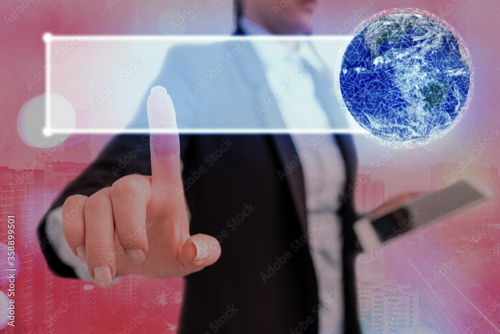 Poster digital image of distant solar system showing global technology networks. elements of this image fur