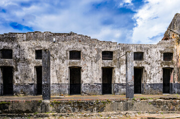 Yard of the Prison in Saint Laurent du Maroni, French Guiana, South America