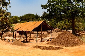 Old House in Guinea Bissau, western Africa