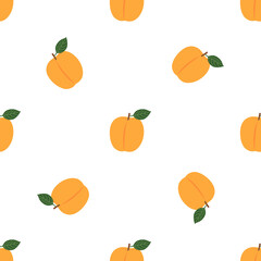 Apricot. Seamless Vector Patterns 