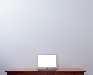 Modern computer, Laptop On Table
