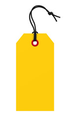 Blank price tags isolated on white background.