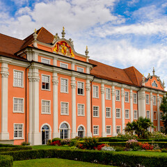 Fototapeta na wymiar Palace in Meersburg, a town of Baden-Wurttemberg in Germany at Lake Constance.