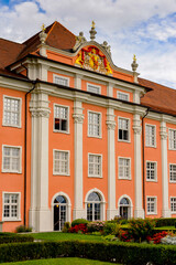 Naklejka premium Palace in Meersburg, a town of Baden-Wurttemberg in Germany at Lake Constance.