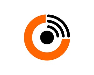 Circle shape with wifi inside