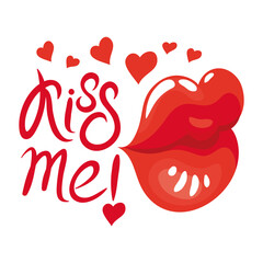 KISS ME PRINT DESIGN