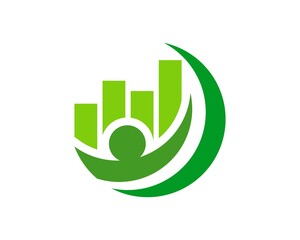 Success people with financial growth