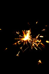 Close up of handheld firework