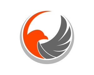 Obraz premium Circle patriotic eagle