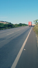 Fototapeta premium truck on the road