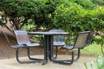 table and chairs for outdoor dining