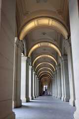 colonnade in the city