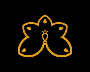 Abstract royal peacock