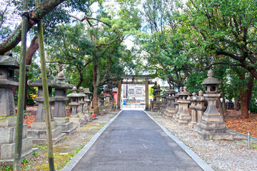 Sumiyoshi Grand Shrine, Osaka, Japan.