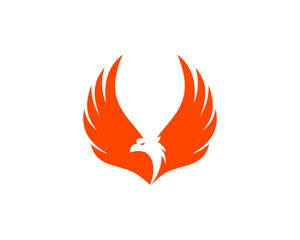 Spread wing of phoenix