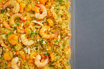 Mixed rice with sea food Paella 4