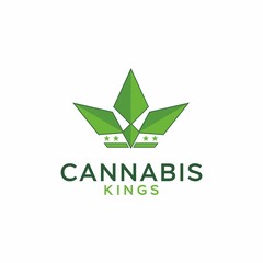 king's cannabis logo design unique