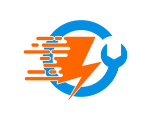 Wrench and Fast energy symbol