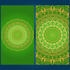 Flyer pages Ornament Illustration Concept with Mandala. Vintage Art Indian, Magazine. Decorative Layout Design. Vector