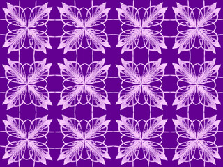 Seamless pattern design with floral background elements, beautiful ornaments, black, white, orange, pink, red, green, yellow, blue, gray, purple