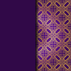 Luxury Traditional Ornamental Design. Card with Geometry Pattern. Vector Illustration. For Interior Design, Printing, Web And Textile Design.