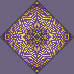 Modern Vector Template With Tribal Mandalas. For Brochure, Flyer, Cover, Magazine