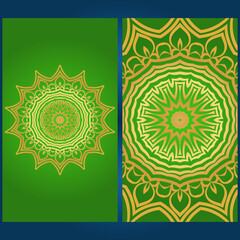 Flyer pages Ornament Illustration Concept with Mandala. Vintage Art Indian, Magazine. Decorative Layout Design. Vector